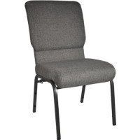 Flash Furniture PCHT185-111 Advantage Charcoal Gray Church Chair 18.5 in. Wide